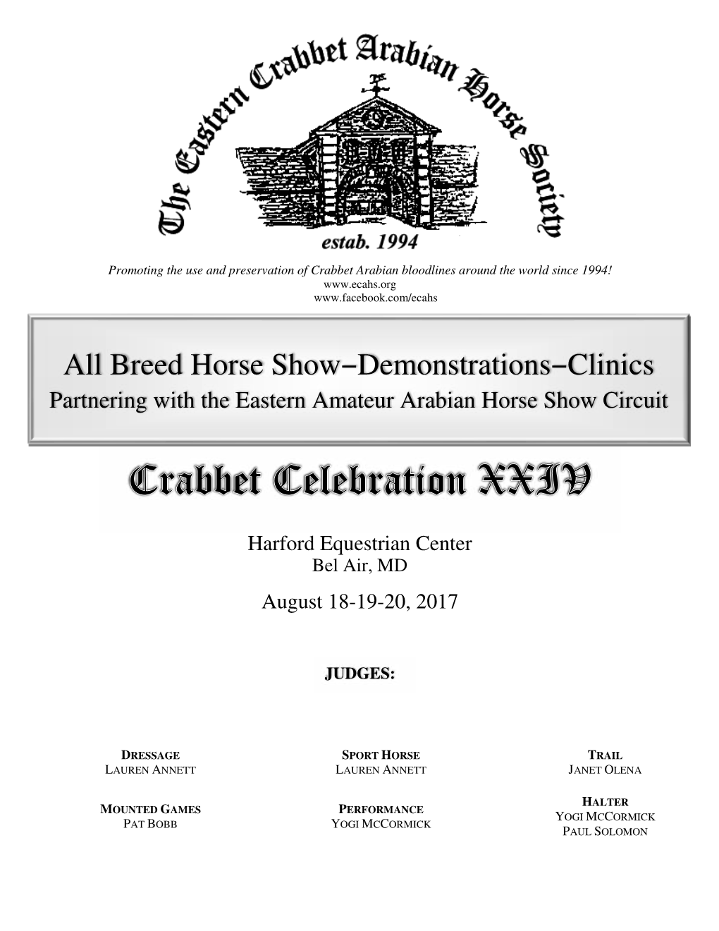 The Eastern Crabbet Arabian Horse Association