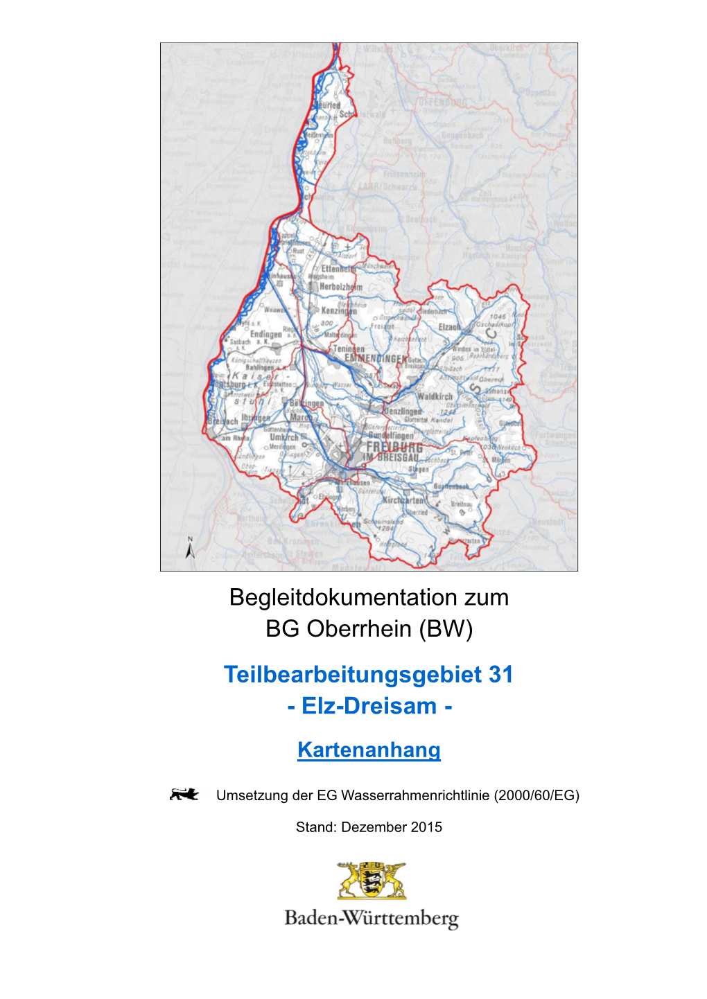 Begleitdokumentation Zum BG Oberrhein (BW) Teilbearbeitungsgebiet 31 - Elz-Dreisam - Kartenanhang