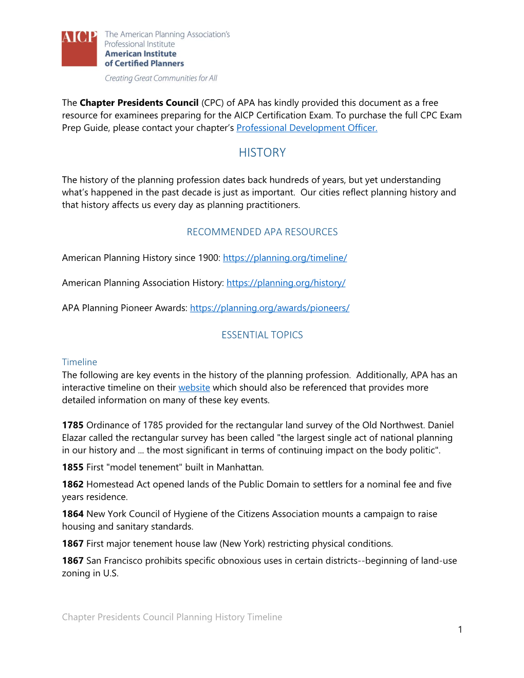 CPC-Planning-History-Timeline-2019