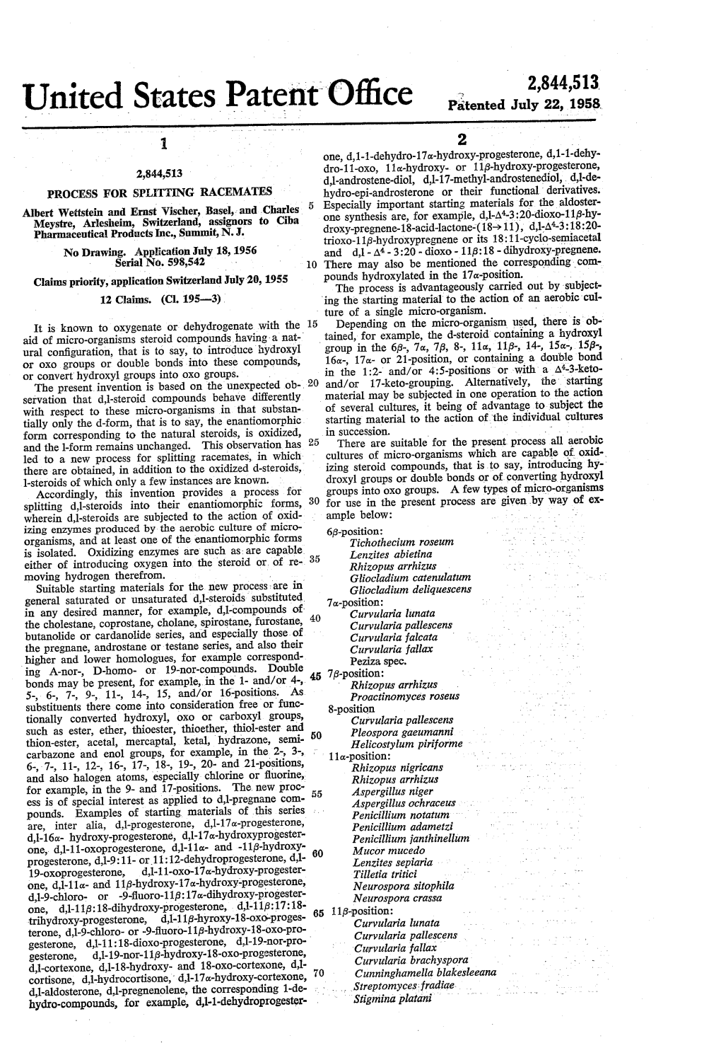 UNITED STATES PATENTS 2,511,867 Neuberg ------June 20, 1950 UNITED STATES PATENT OFFICE Certificate of Correction Patent No