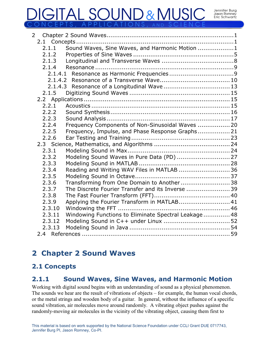 Digital Sound & Music: Concepts, Applications, and Science