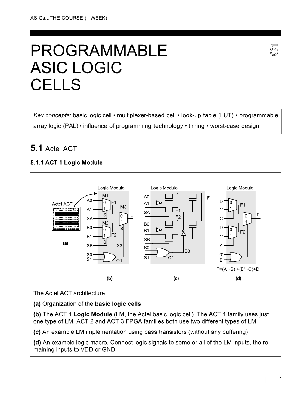 Programmable Asic Logic Cells 5