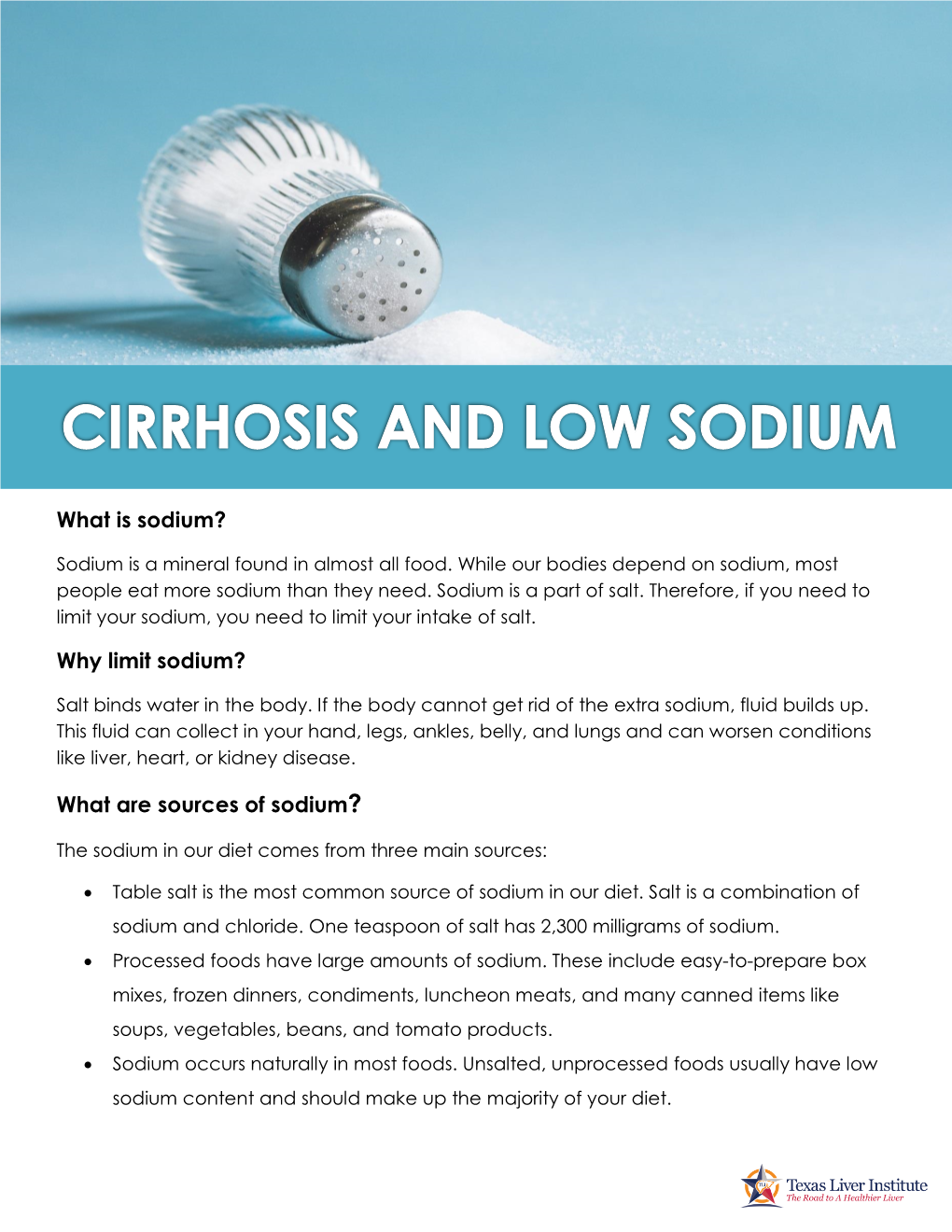 Cirrhosis and Low Sodium