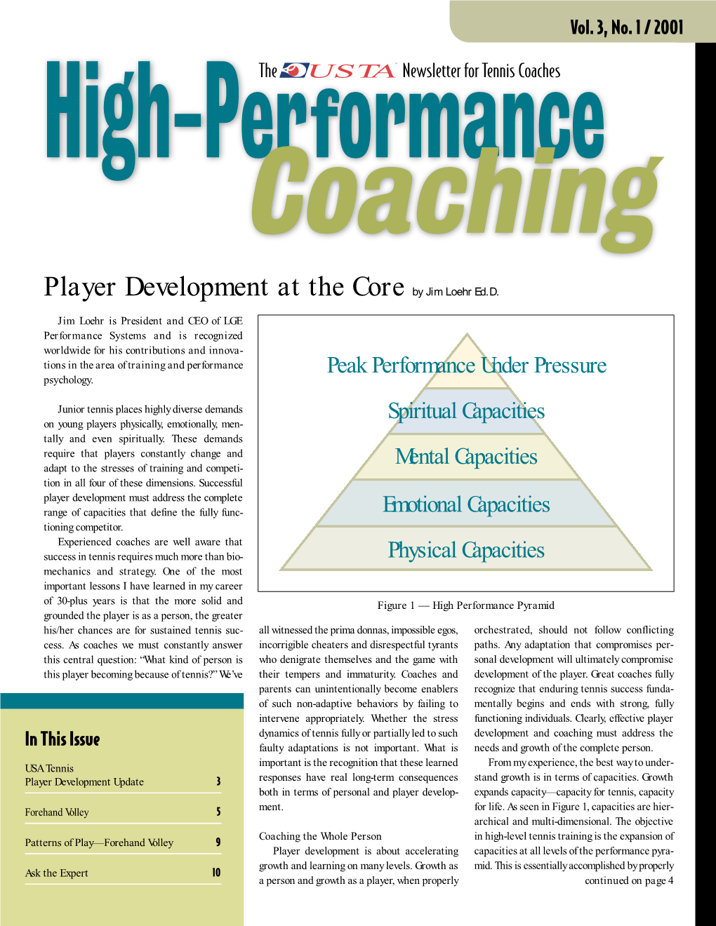 Player Development at the Core by Jim Loehr Ed.D