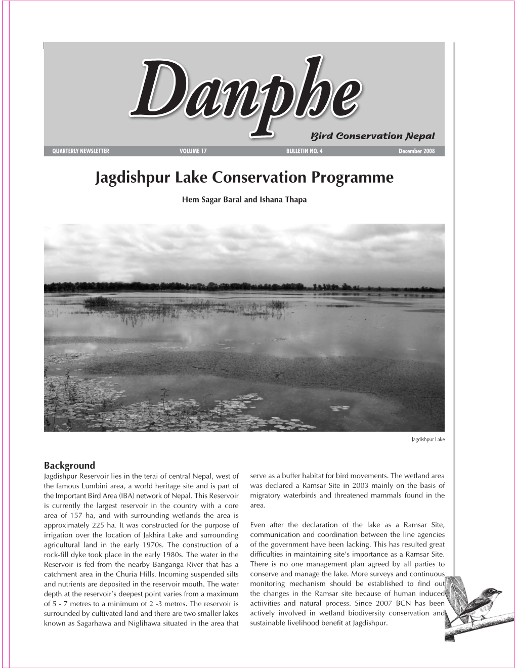 Jagdishpur Lake Conservation Programme