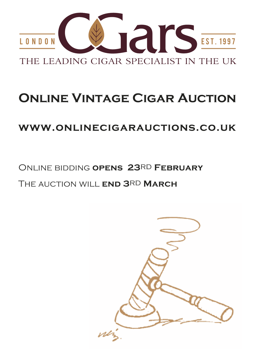 Online Vintage Cigar Auction