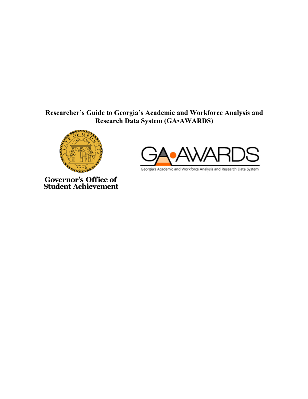 Researcher's Guide to GA•AWARDS Data