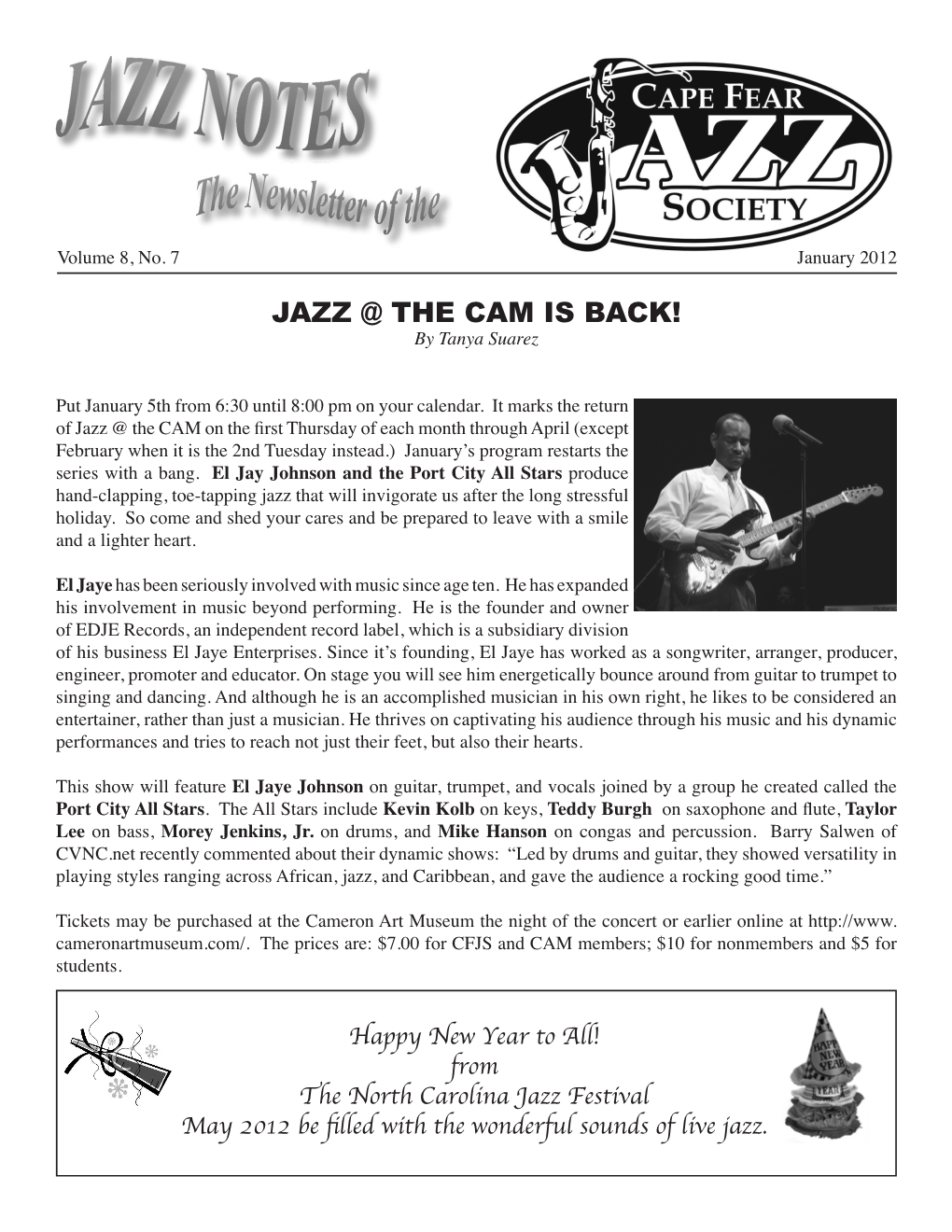 JAZZ @ the CAM IS BACK! by Tanya Suarez