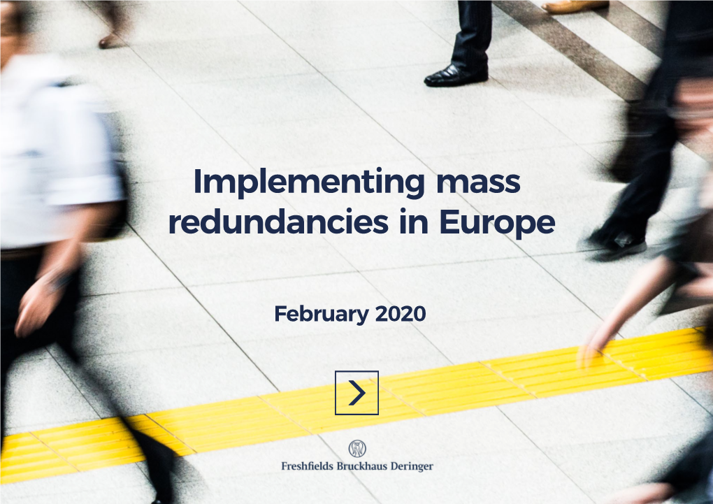 Implementing Mass Redundancies in Europe