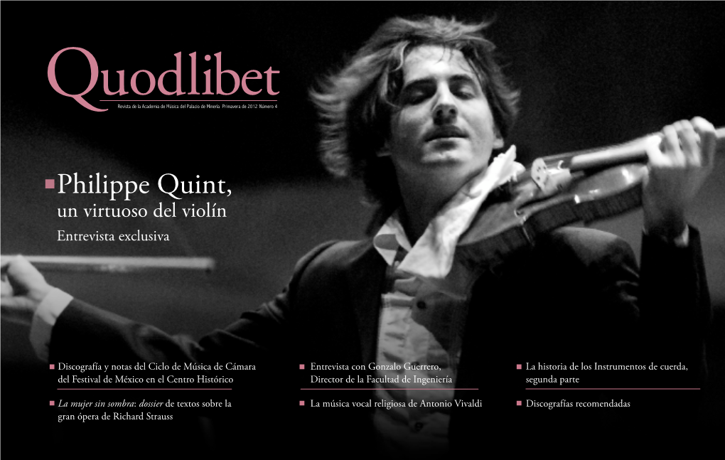 Philippe Quint, Un Virtuoso Del Violín Entrevista Exclusiva
