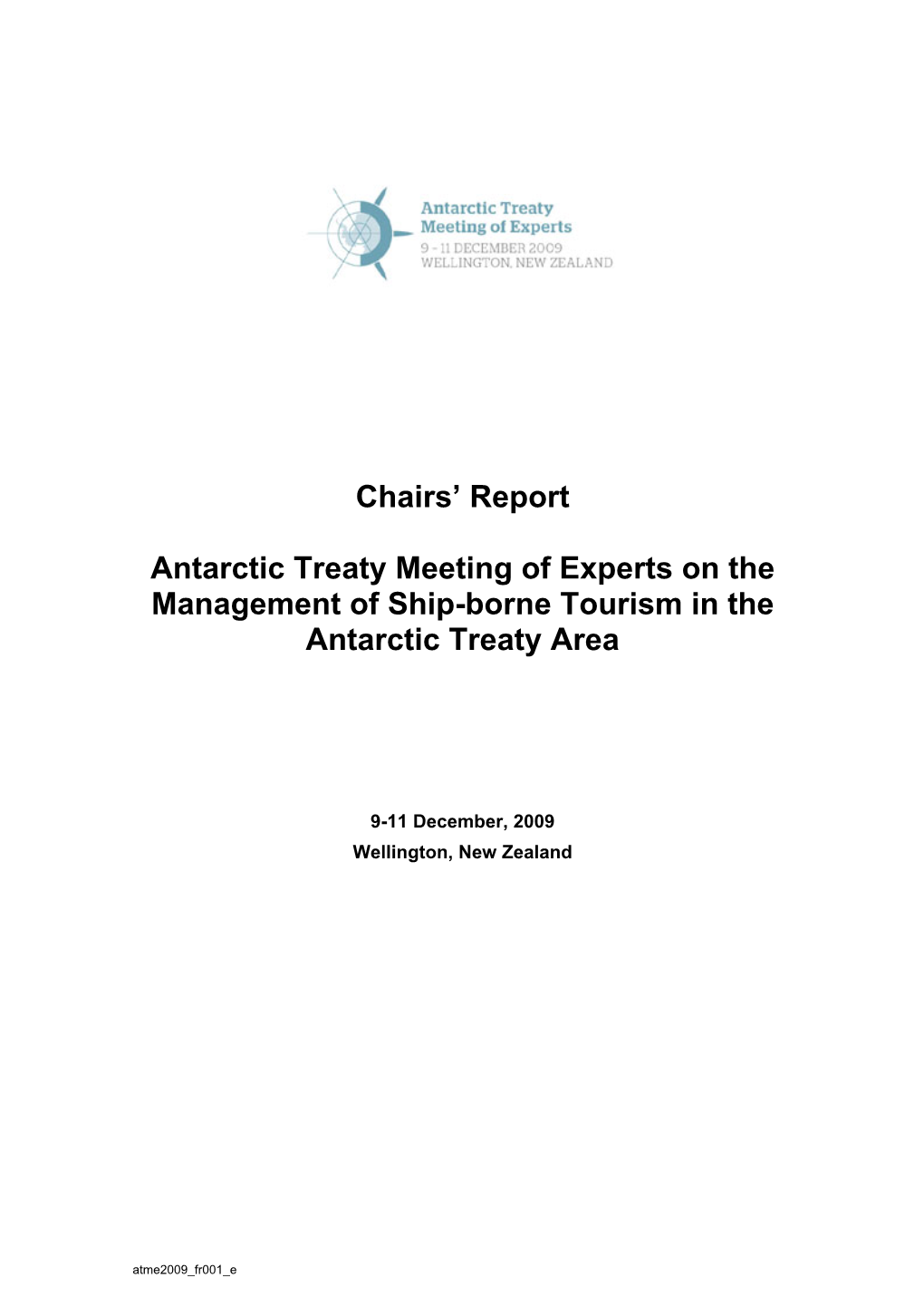 Maritime Safety in the Antarctic Treaty Area...12