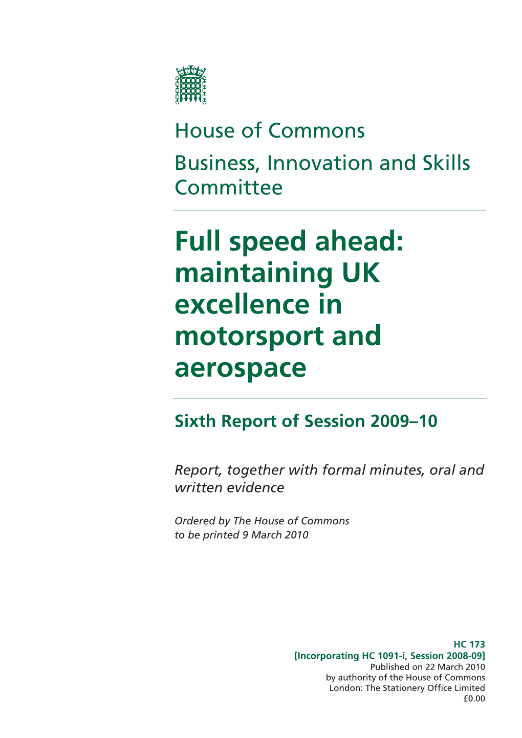 Full Speed Ahead: Maintaining UK Excellence in Motorsport and Aerospace