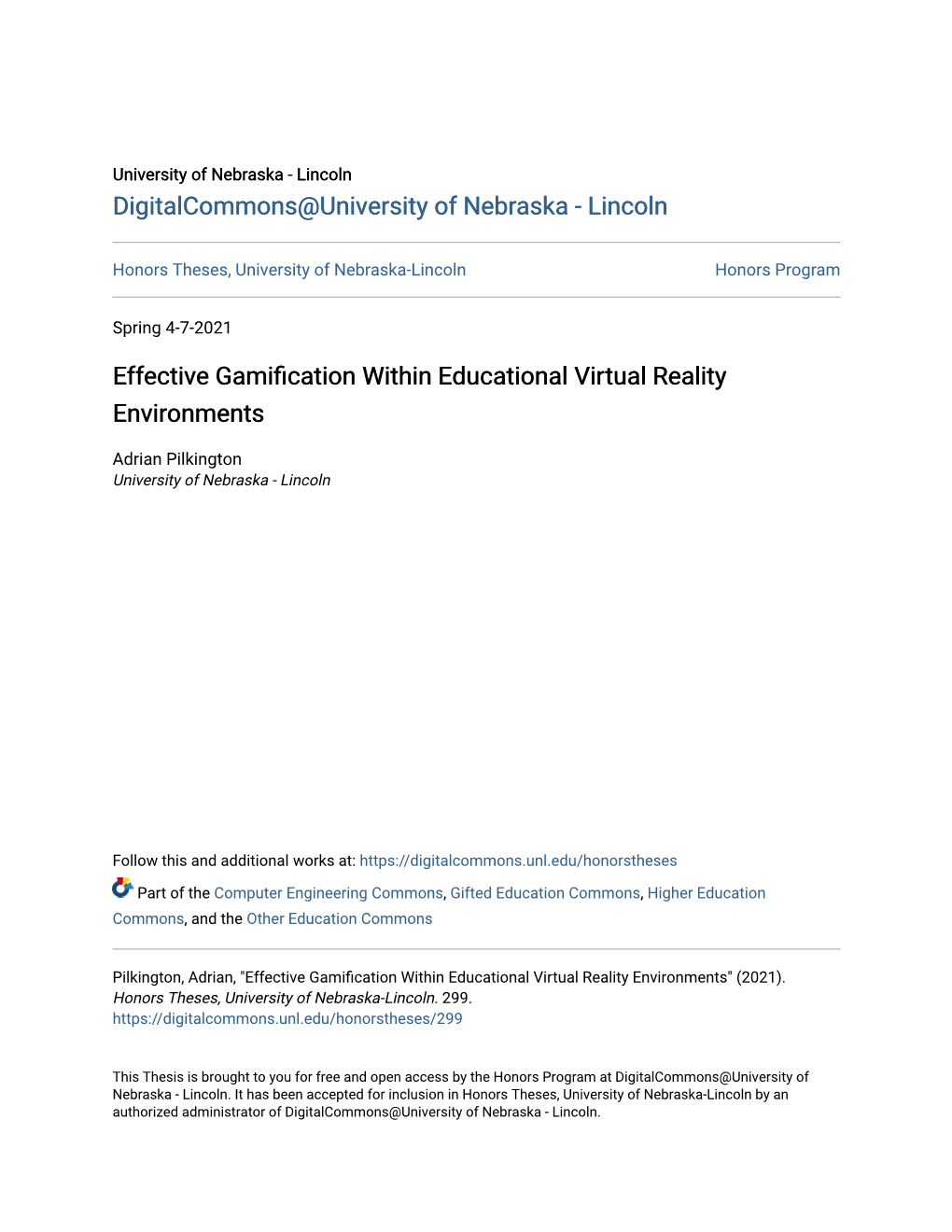 Effective Gamification Within Educational Virtual Reality