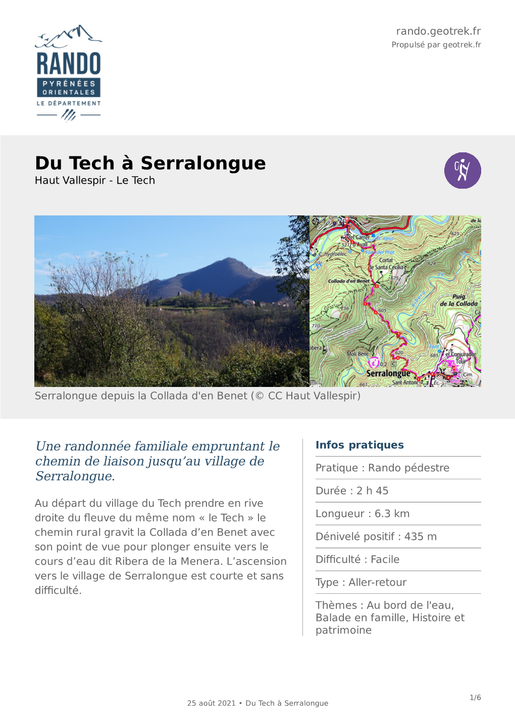 Du Tech À Serralongue Haut Vallespir - Le Tech