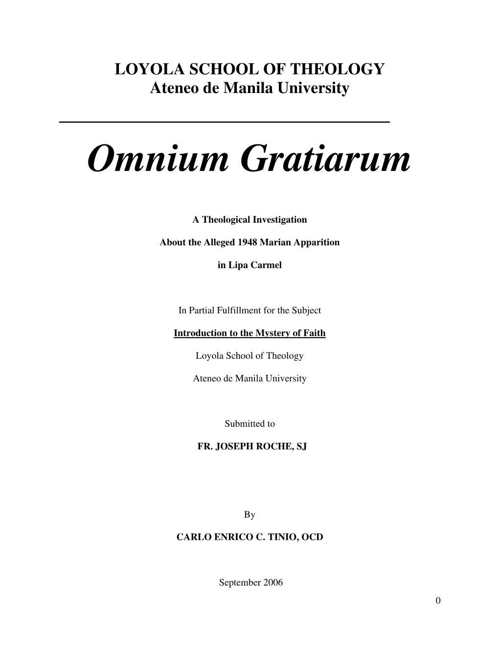 Omnium Gratiarum