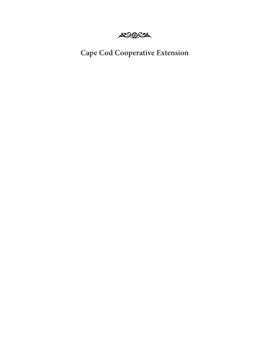 Cape Cod Cooperative Extension