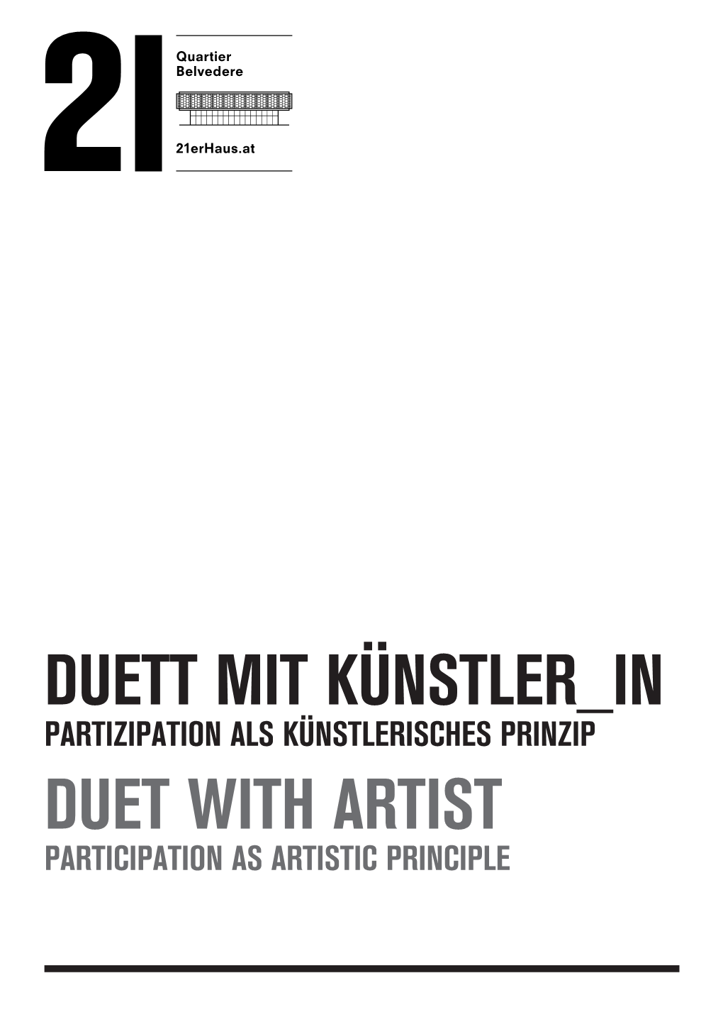 Duett Mit Künstler in Duet with Artist