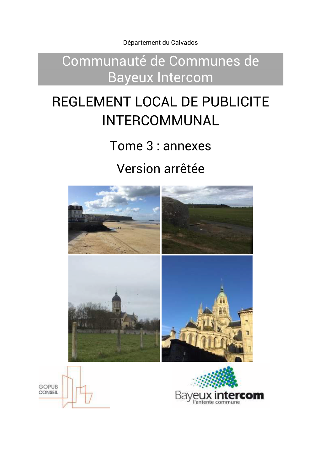 Communauté De Communes De Bayeux Intercom REGLEMENT