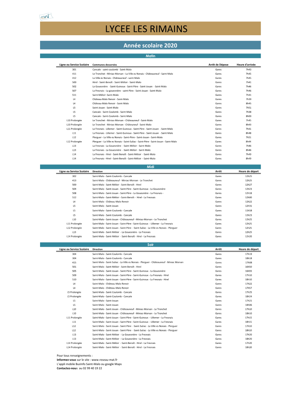 Informations Etablissements Scolaires.Xlsx