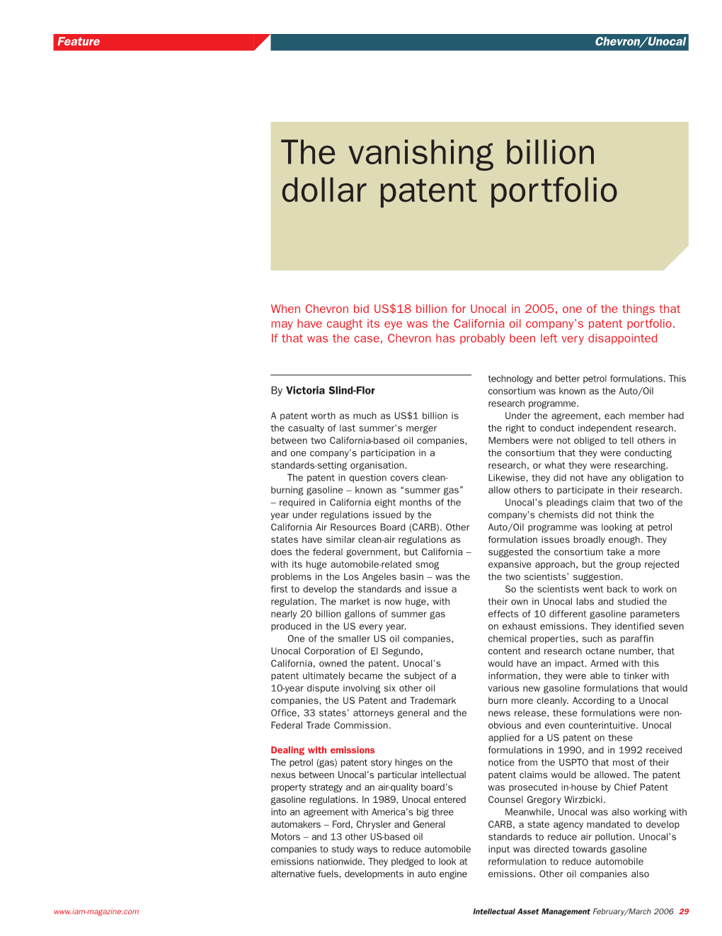 The Vanishing Billion Dollar Patent Portfolio