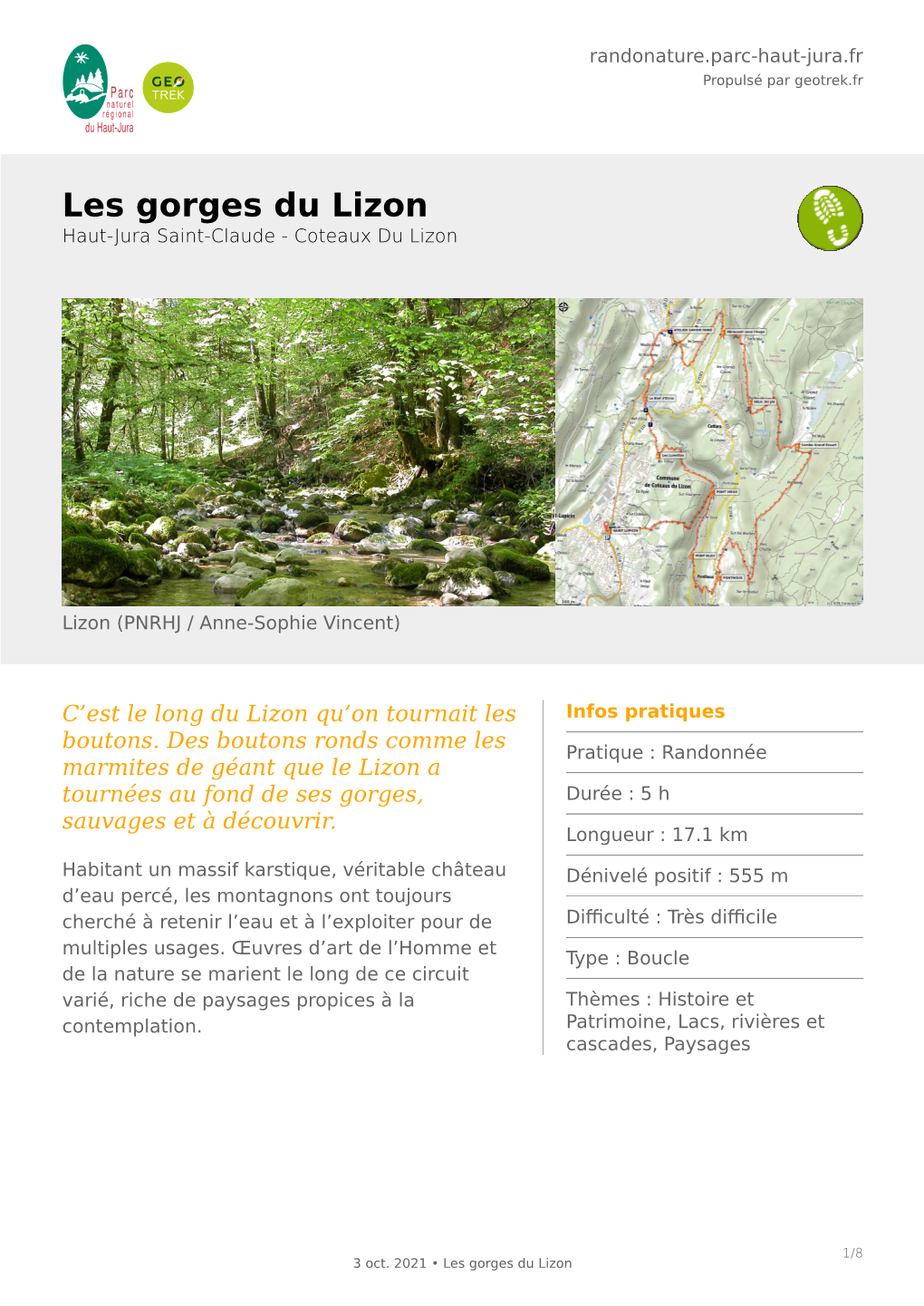 Les Gorges Du Lizon Haut-Jura Saint-Claude - Coteaux Du Lizon