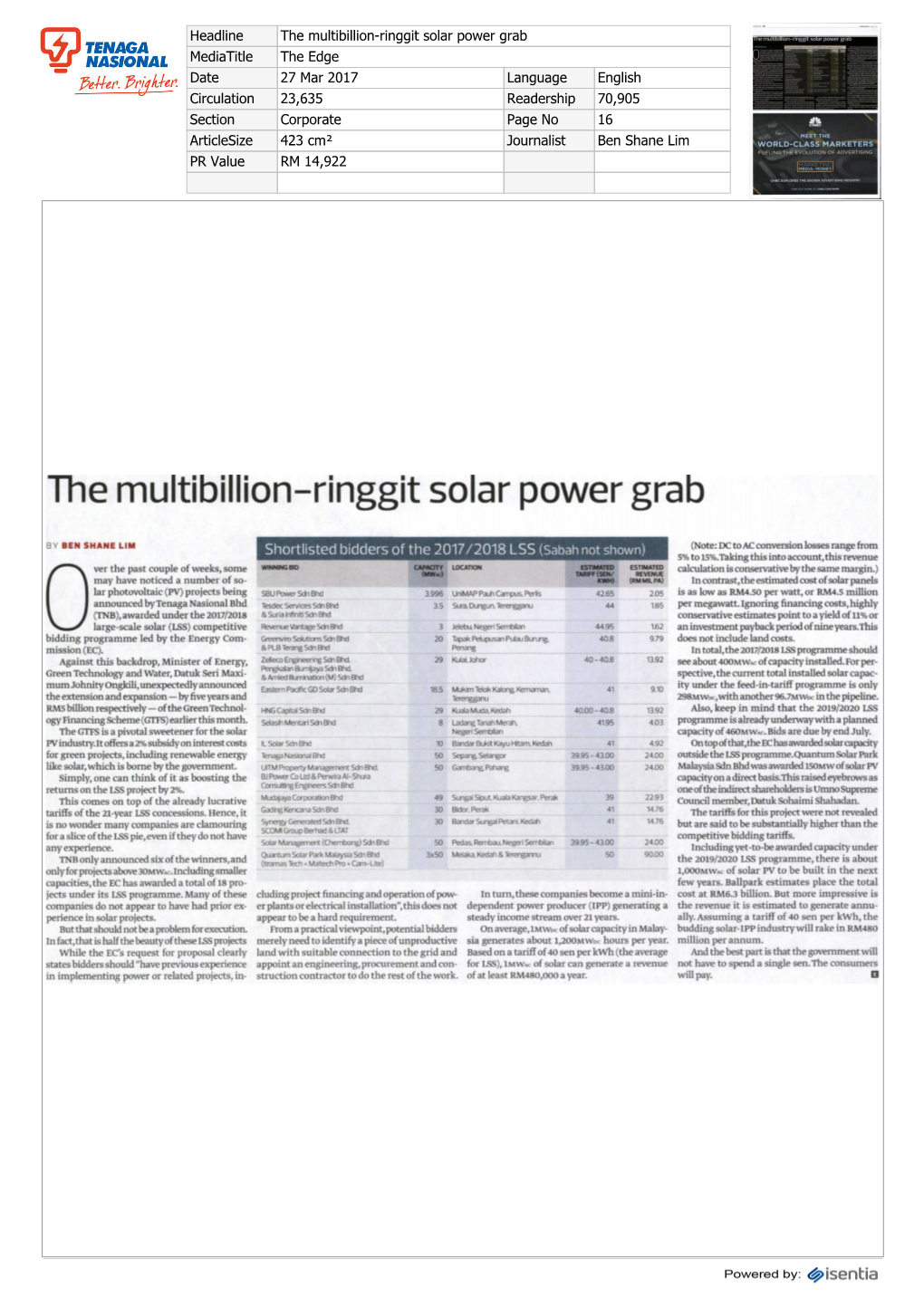 The Multibillionringgit Solar Power Grab