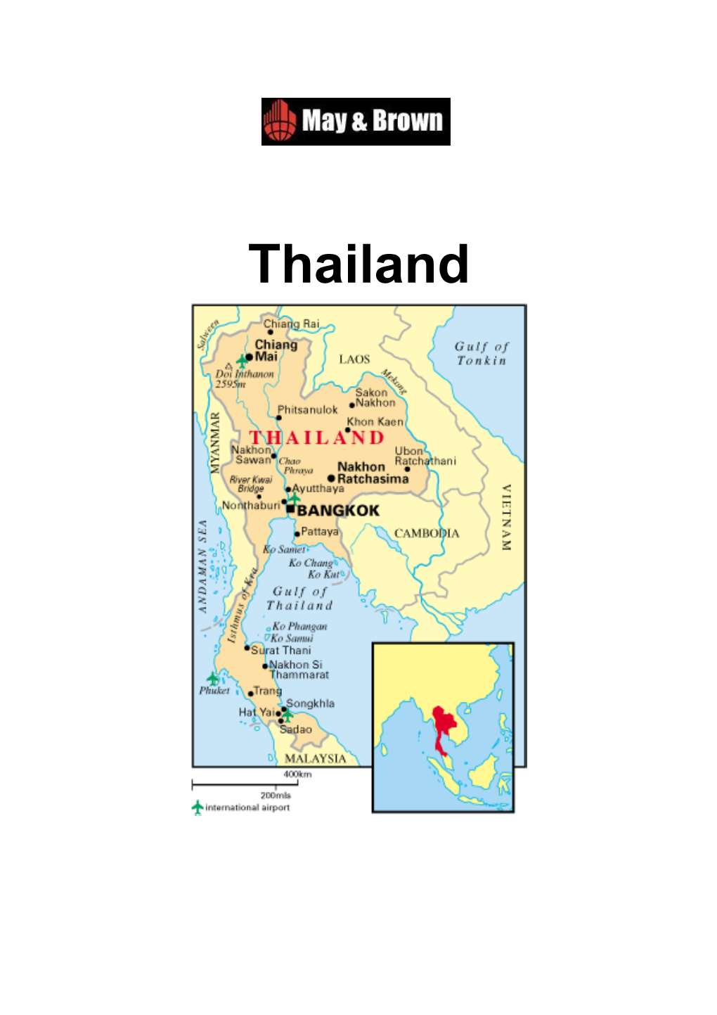 Thailand Table of Contents: Thailand