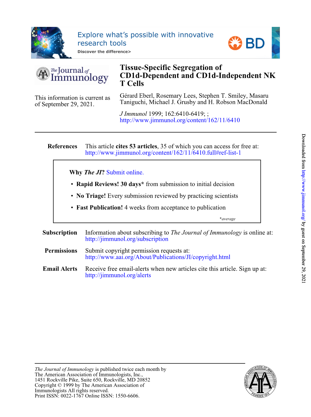 T Cells NK Cd1d-Dependent and Cd1d-Independent Tissue-Specific