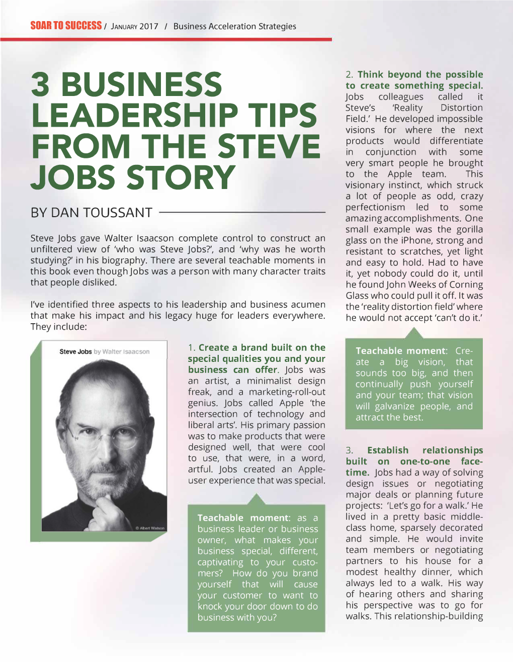 3 Business Leadership Tips from the Steve Jobs Story