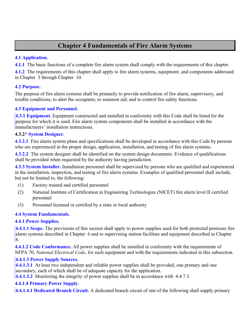 Chapter 4 Fundamentals of Fire Alarm Systems