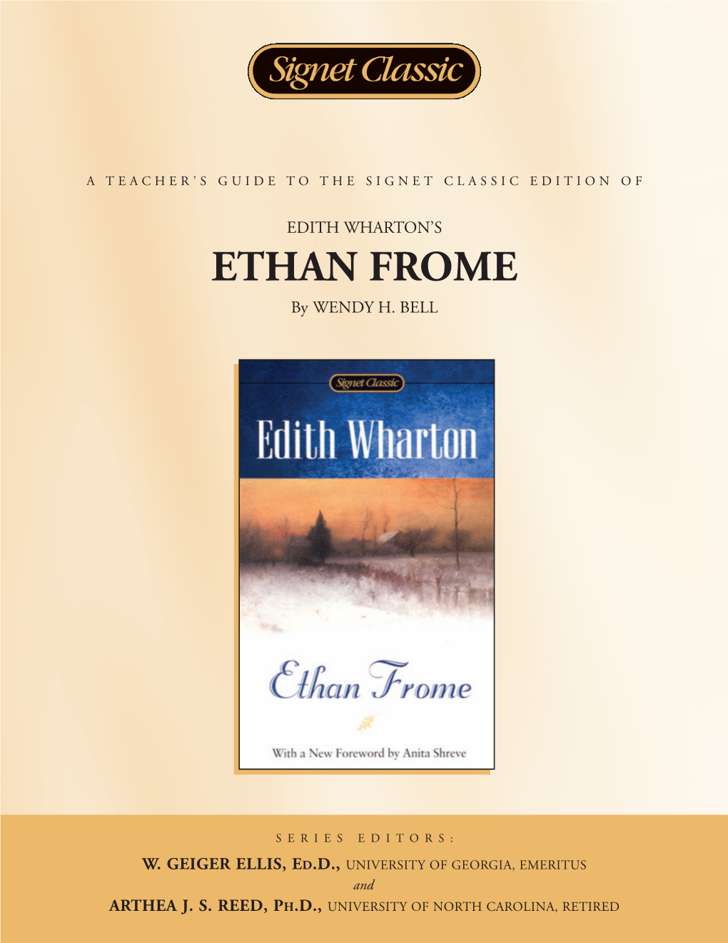 ETHAN FROME by WENDY H