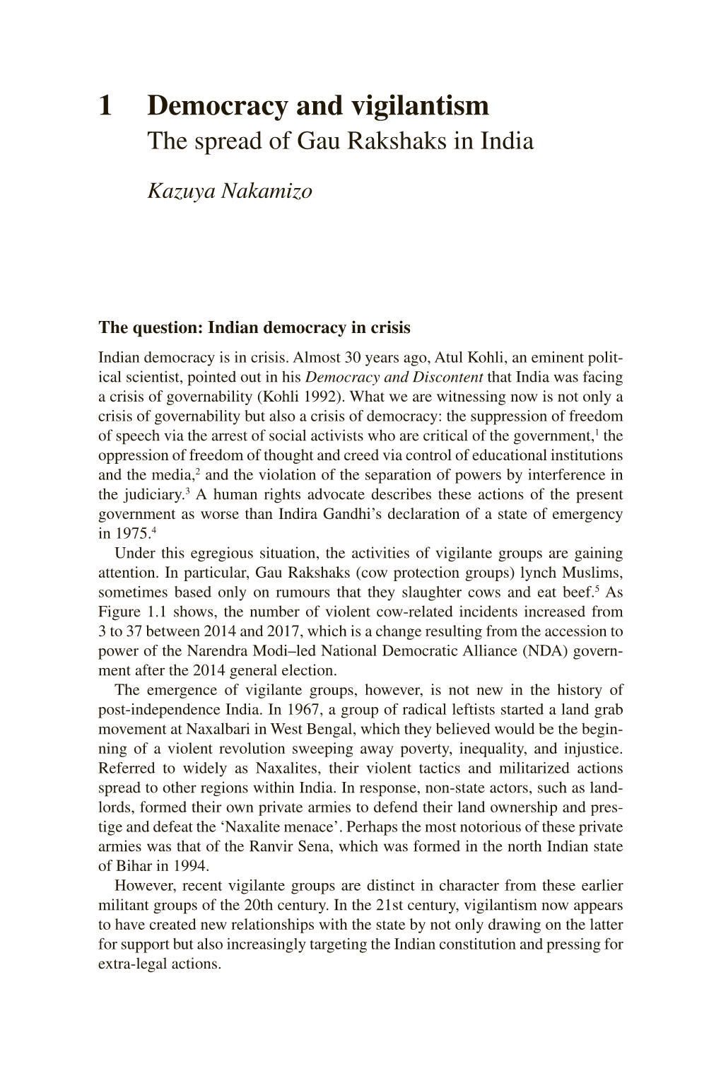 Democracy and Vigilantism: the Spread of Gau Rakshaks in India