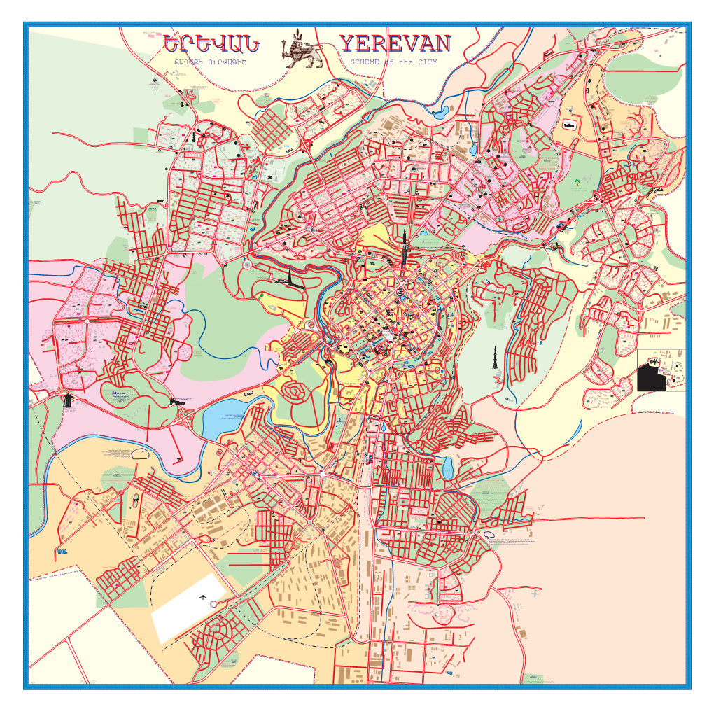 Download the Detailed Map of Yerevan