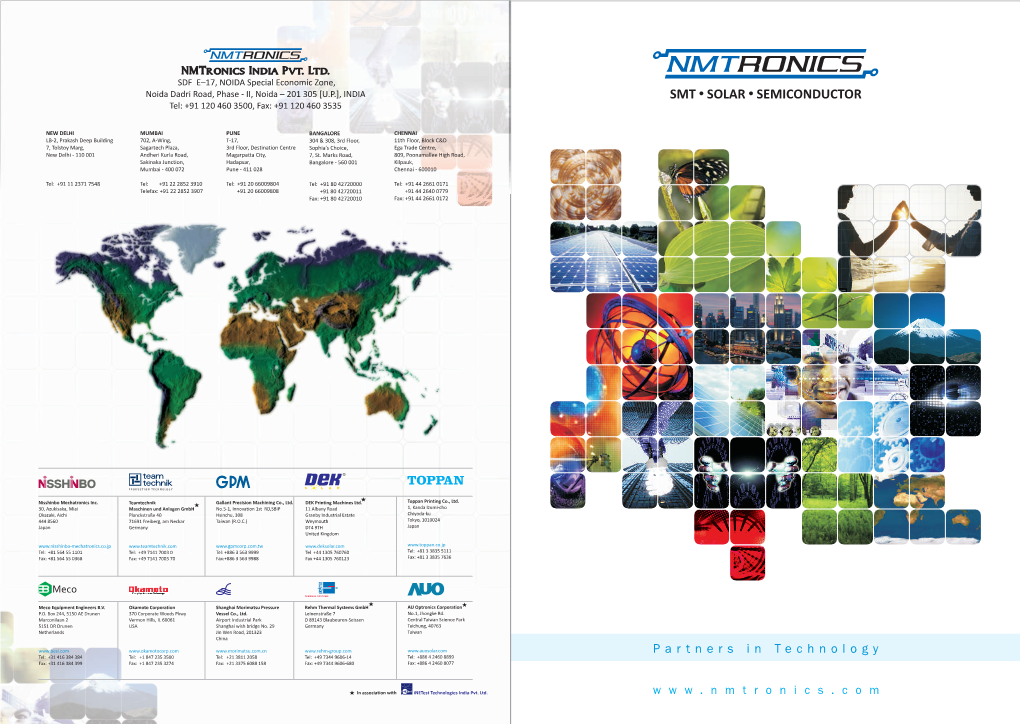 SMT • SOLAR • SEMICONDUCTOR Tel: +91 120 460 3500, Fax: +91 120 460 3535