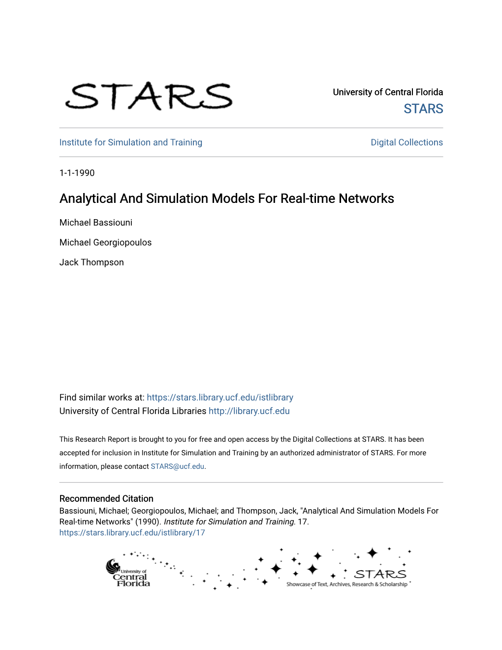 Analytical and Simulation Models for Real-Time Networks