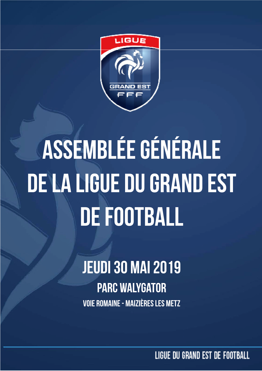 Assemblée Générale DE La Ligue Du Grand Est De Football