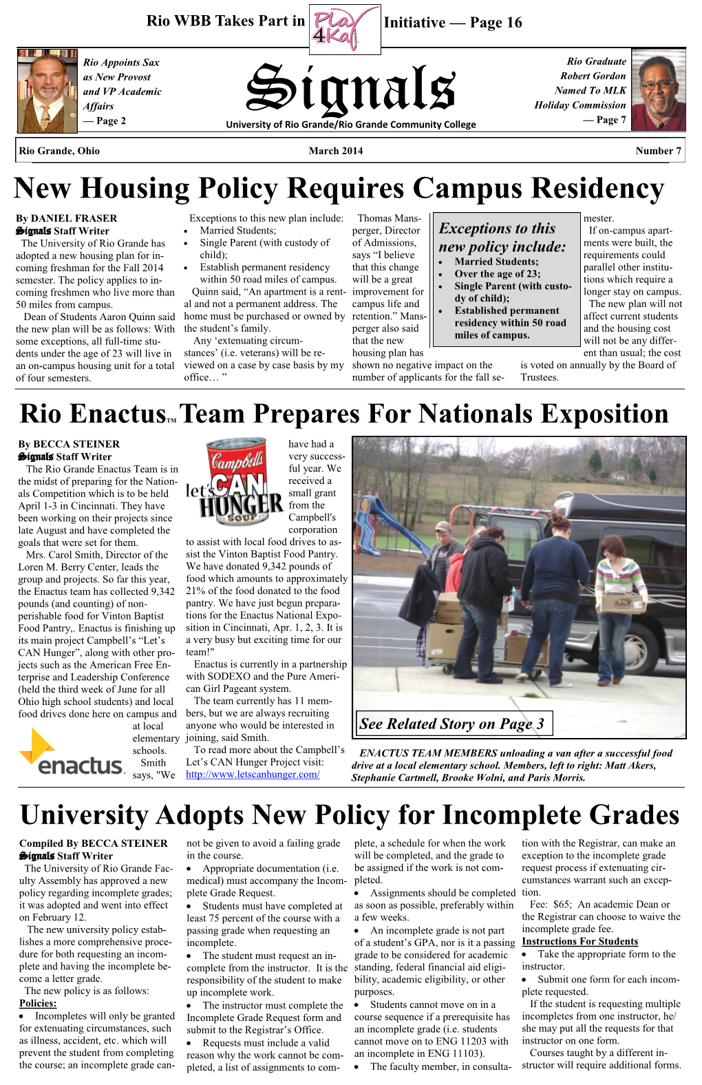 Signals March 2014 Edition