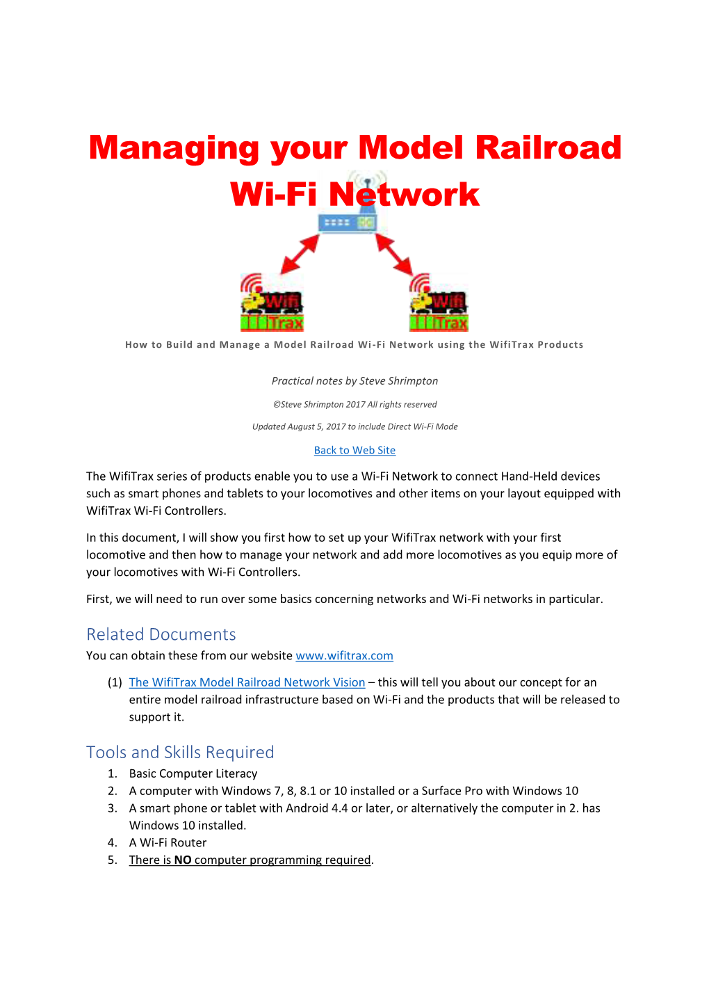 Managing Your Model Railroad Wi-Fi Network