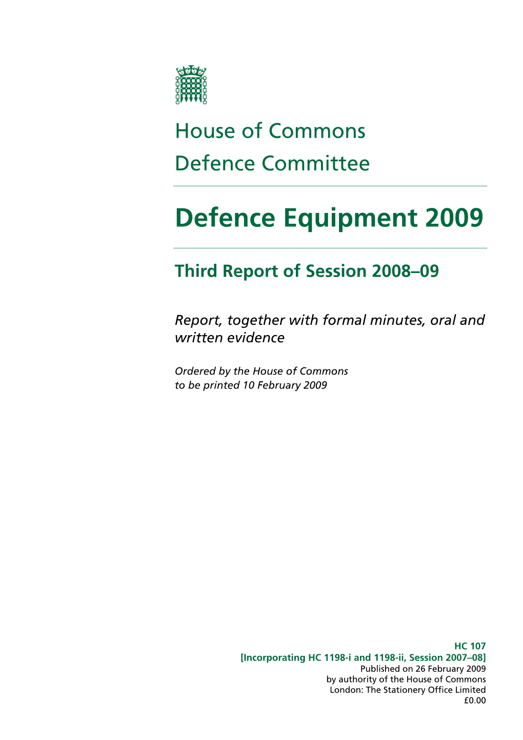 Defence Equipment 2009