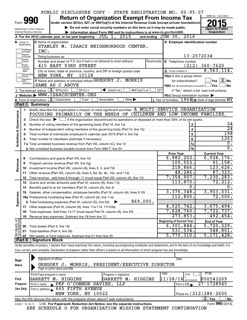 SINC Form 990 2015 07-01-15