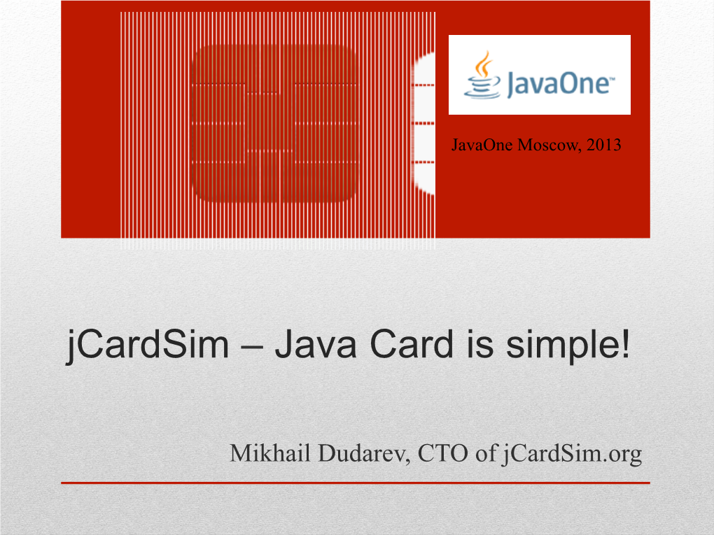 Java Card Is Simple!