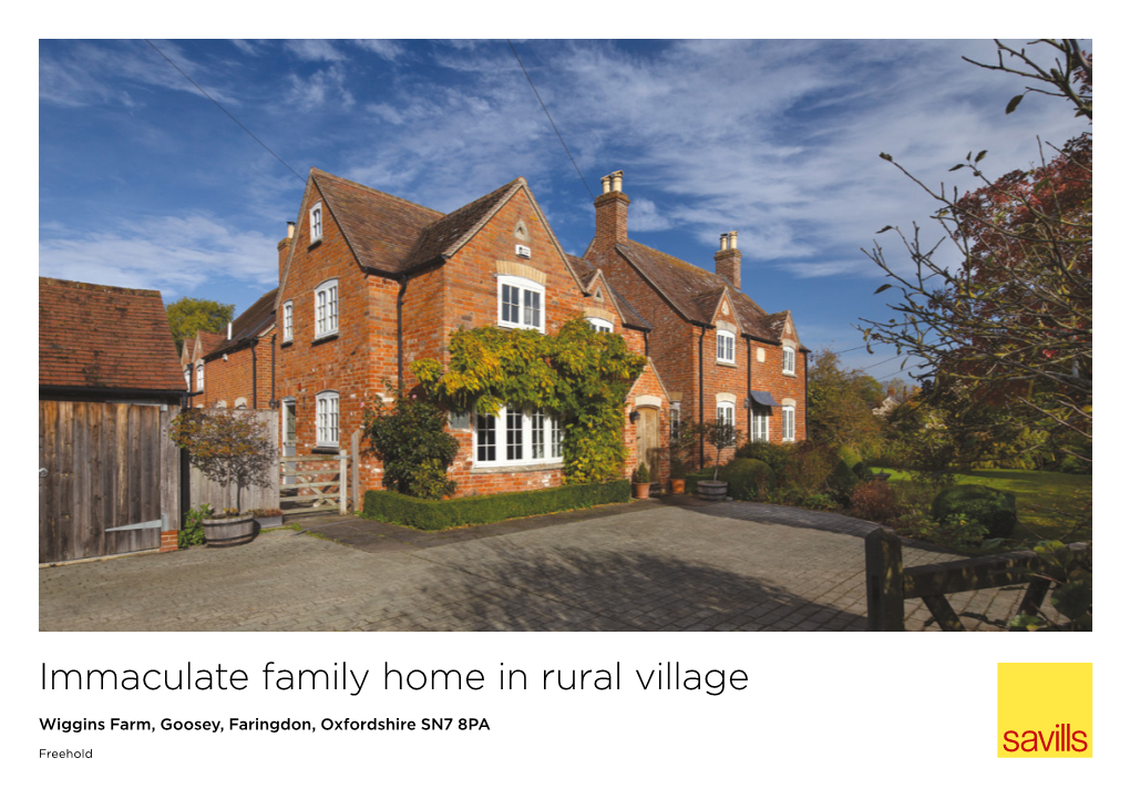 Immaculate Family Home in Rural Village