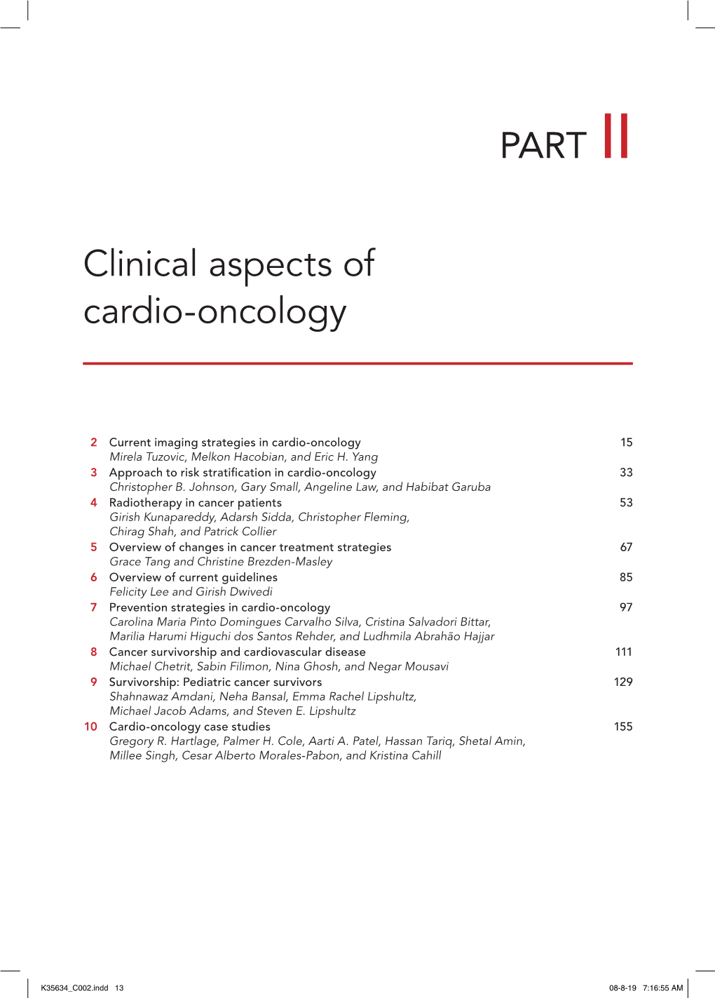 PART II Clinical Aspects of Cardio-Oncology