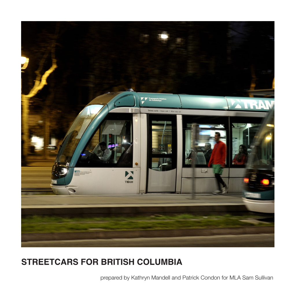 Streetcars for British Columbia