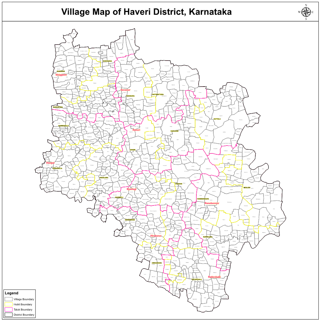 Legend Gangamikoppa Mydhura Devarashankaranahalli Anachi Village Boundary Nagavandha Kamalapura Hobli Boundary Guddadhamadhapura Taluk Boundary District Boundary