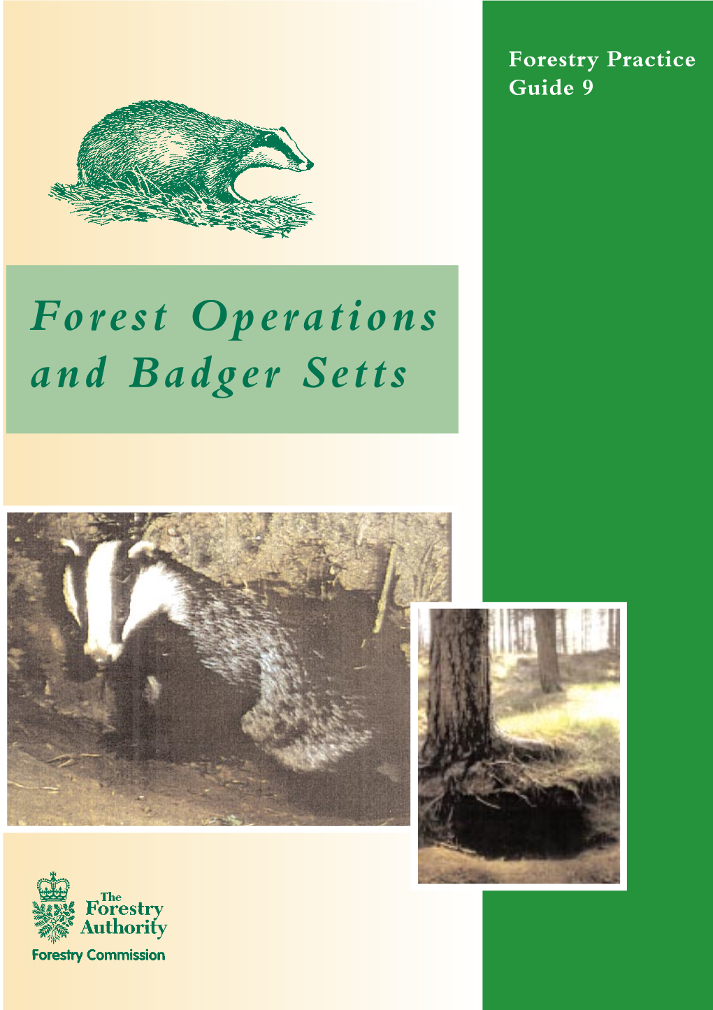 Forest Operations and Badger Setts Forestry Practice Guide 9