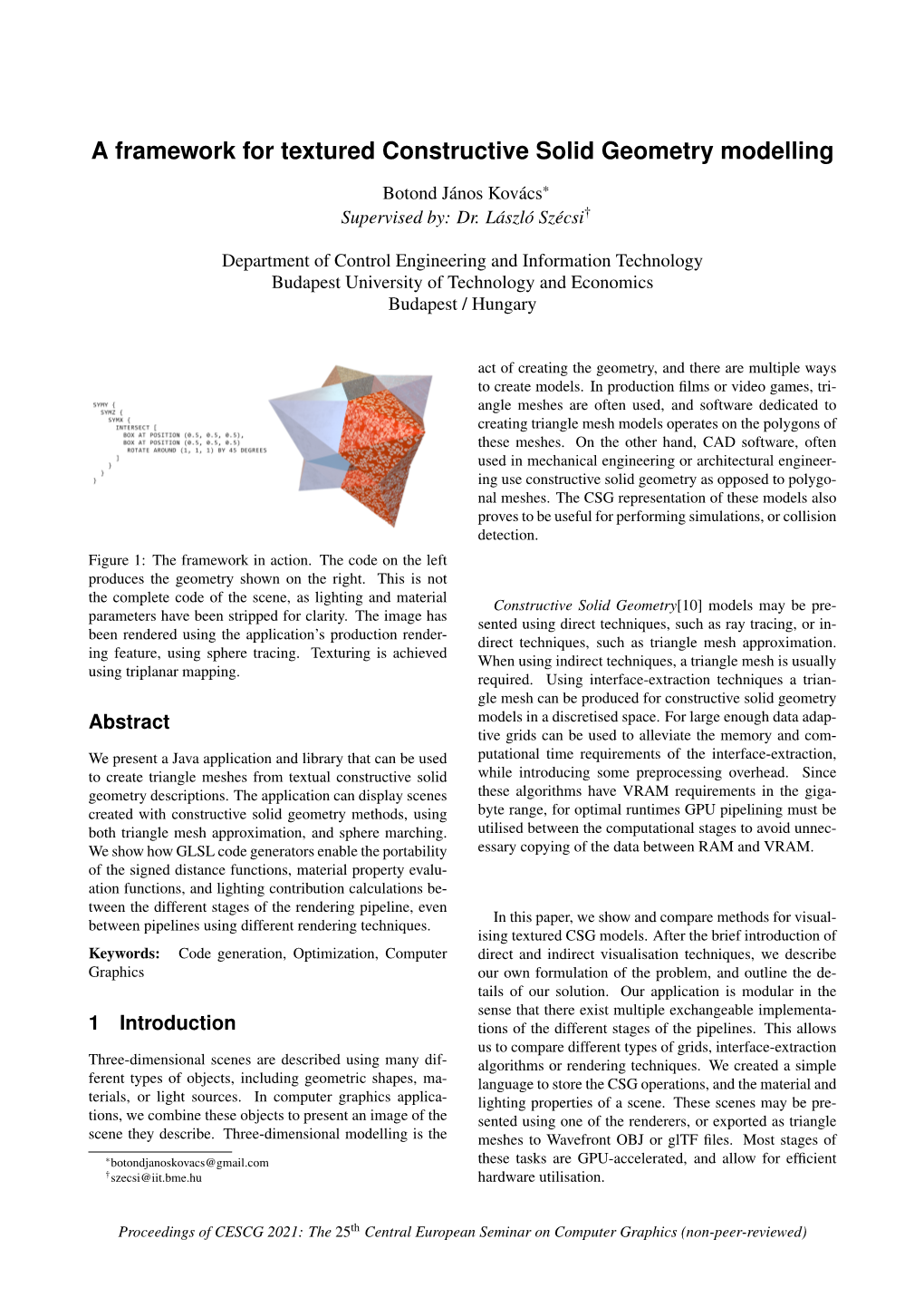A Framework for Textured Constructive Solid Geometry Modelling