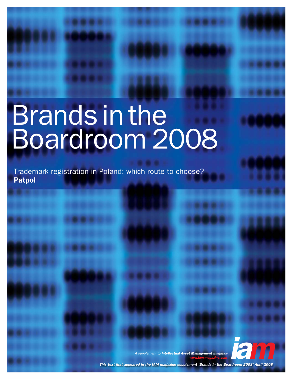 P.45-47 Patpol:Brands in the Boardroom