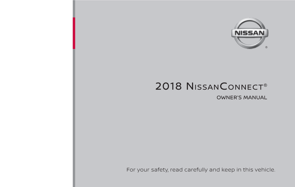 2018 Nissanconnect Owner's Manual | Nissan USA (Armada and Pathfinder)