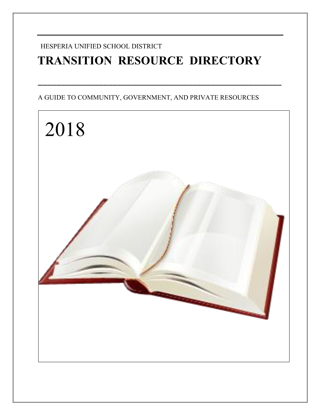 Transition Resource Directory